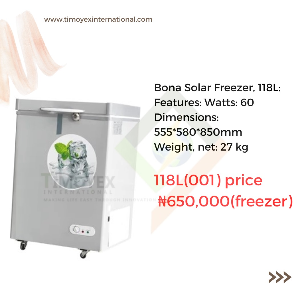 118L Bona Solar Freezer